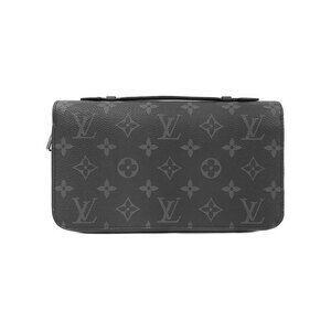 Louis Vuitton Eclipse Black Zippy Zip Around Long Wallet